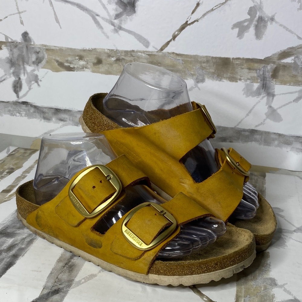 Birkenstock Arizona Two-Straps with Gold Buckles Sandals - Picture 2 of 5